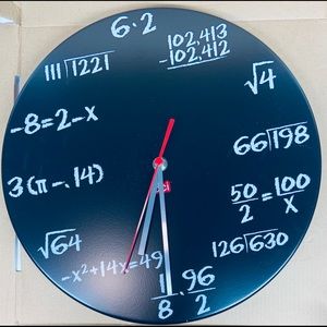 Pop Quiz Clock Horlonge Mathematique